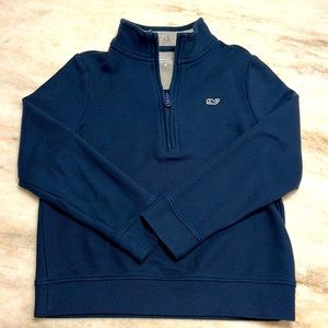 Vineyard Vines navy blue boys q-zip. Size 6.